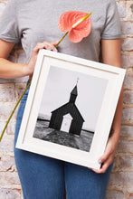 Load image into Gallery viewer, Scandinavian Prints of Budir Black Church | Icelandic Church Photography - Home Decor - Sebastien Coell Photography