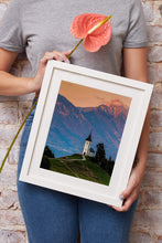 Load image into Gallery viewer, Mountain Photography of St Primoz | Jamnik Church art for Sale, Home Decor Gifts - Sebastien Coell Photography