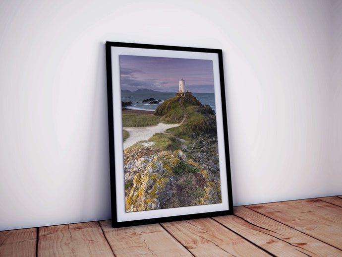 Print / Canvas Twr Mawr Lighthouse Photography, Anglesey Wales Photo, Welsh Llanddwyn Island Wall Art andscape coast gift xmas christmas