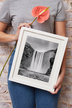 Load image into Gallery viewer, Print / Canvas of Iceland Skogafoss Waterfall wall art, Icelandic Photography wedding gift Christmas present gifts river home decor framed