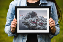 Load image into Gallery viewer, Nordic Print of Hamnoy | Lofoten Island Art Gifts, Mountain Prints for Sale Home Decor - Sebastien Coell Photography