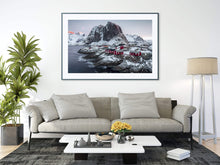 Load image into Gallery viewer, Nordic Print of Hamnoy | Lofoten Island Art Gifts, Mountain Prints for Sale Home Decor - Sebastien Coell Photography