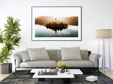 Load image into Gallery viewer, Slovenia Lake Print of Bled, Mountain Photography for Sale, Pictures of Lake Bled Slovenia Home Decor Gifts - SCoellPhotography