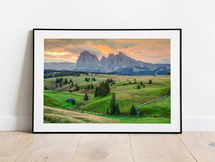 Mountain Photography of Alpe Di Siusi | Seiser Alm art Prints for Sale Home Decor Gifts - Sebastien Coell Photography