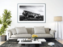 Load image into Gallery viewer, Scandinavian Print of Iceland's US Navy DC plane crash, Sólheimasandur beach prints - Sebastien Coell Photography