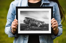 Load image into Gallery viewer, Scandinavian Print of Iceland's US Navy DC plane crash, Sólheimasandur beach prints - Sebastien Coell Photography