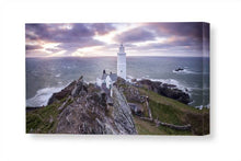 Load image into Gallery viewer, Panoramic Devon art of Start Point Lighthouse | Seascape Photography - Home Decor - Sebastien Coell Photography