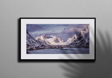 Load image into Gallery viewer, Panoramic Print of Norway's Reine | Nordic wall art, Arctic Seascape Photography - Sebastien Coell Photography