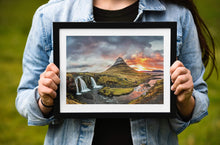 Load image into Gallery viewer, Icelandic Print of Kirkjufell | Kirkjufellsfoss Mountain Photos, Scandinavian art Decor Gifts - Sebastien Coell Photography