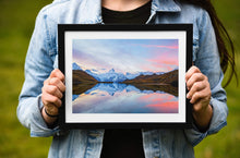 Load image into Gallery viewer, Switzerland Art of Lake Bachalpsee, Grindelwald Photos for Sale, Mountain Photography Home Decor Gifts - SCoellPhotography