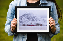 Load image into Gallery viewer, Nordic Arctic Prints of Flakstad Church | Lofoten Islands Photos for Sale, Home Decor Gifts - Sebastien Coell Photography