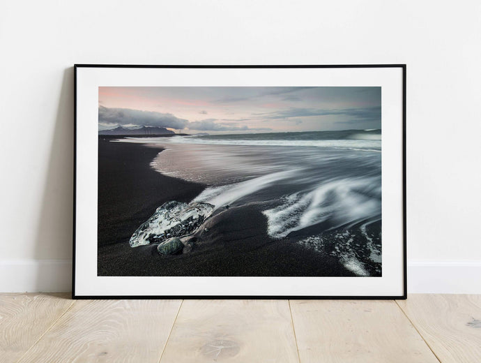 Black Diamond Beach Prints | Icelandic art and Seascape Photography Home Decor - Sebastien Coell Photography