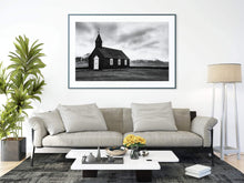 Load image into Gallery viewer, Iceland Print of Budir Church | Icelandic Mountain Photography Home Decor Gifts - Sebastien Coell Photography