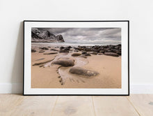 Load image into Gallery viewer, Scandinavian art of Unstad Bay, Lofoten Islands art for Sale, Seascape Photography Home Decor Gifts - Sebastien Coell Photography