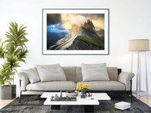 Load image into Gallery viewer, Dolomites art of Seceda | The Alps Mountain Pictures, Northern Italy Home Decor Gifts - Sebastien Coell Photography