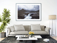 Load image into Gallery viewer, Mountain Poster of Snowdonia Ogwen Valley, Welsh prints for Sale and Tryfan Photo Home Decor Gifts - SCoellPhotography