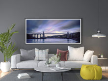 Load image into Gallery viewer, Panoramic Welsh Prints of The Menai Suspension bridge | Anglesey Prints for Sale - Sebastien Coell Photography