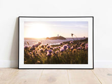 Load image into Gallery viewer, Cornish art | Godrevy Lighthouse Prints, Wildflower Seascape Photography - Home Decor - Sebastien Coell Photography