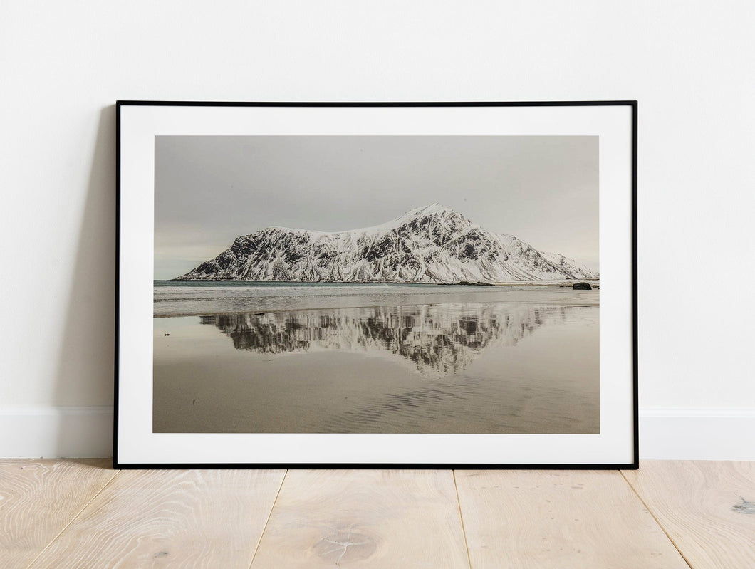 Nordic art of Skagsanden Beach | Lofoten Islands Prints for Sale Home Decor Gifts
