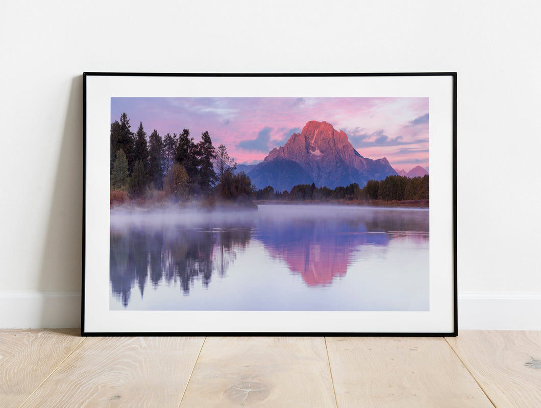 Grand Teton Mt Moran Photography | Yellowstone Oxbow Bend Lake Reflections Rockies Wall Art for Sale - Home Decor Gifts