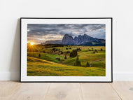 Mountain Photography of Alpe Di Siusi | Seiser Alm art, Italian Dolomites UNESCO Prints