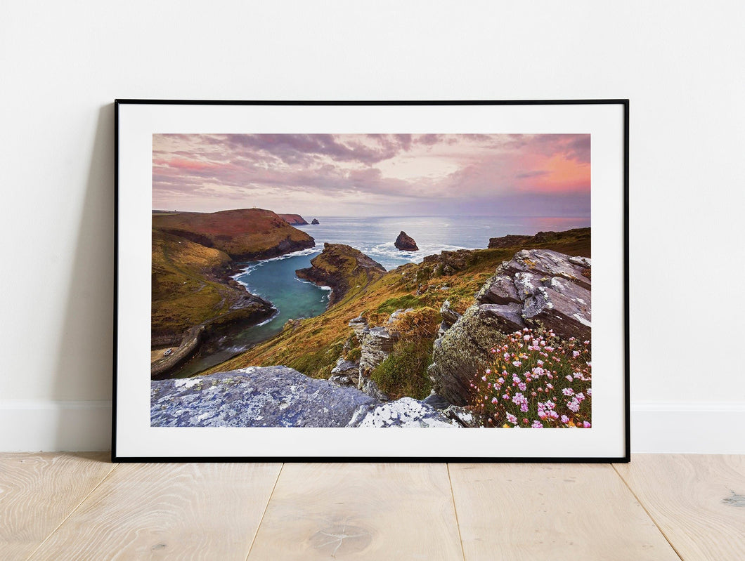 Cornish Prints | Boscastle Harbour artwork, Seascape Photography - Home Decor Gifts