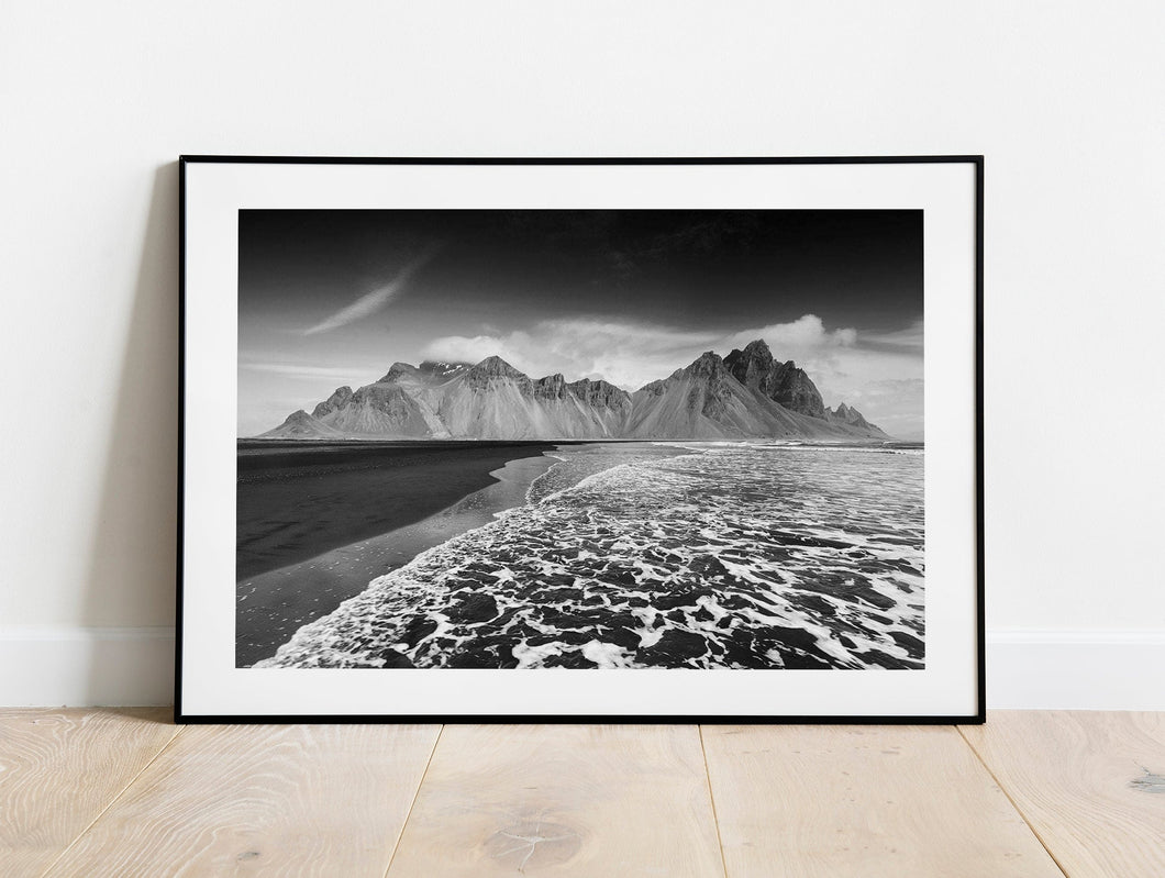 Mountain Print of The Vestrahorn | Icelandic art for Sale, Stokksnes Wall Art Gifts