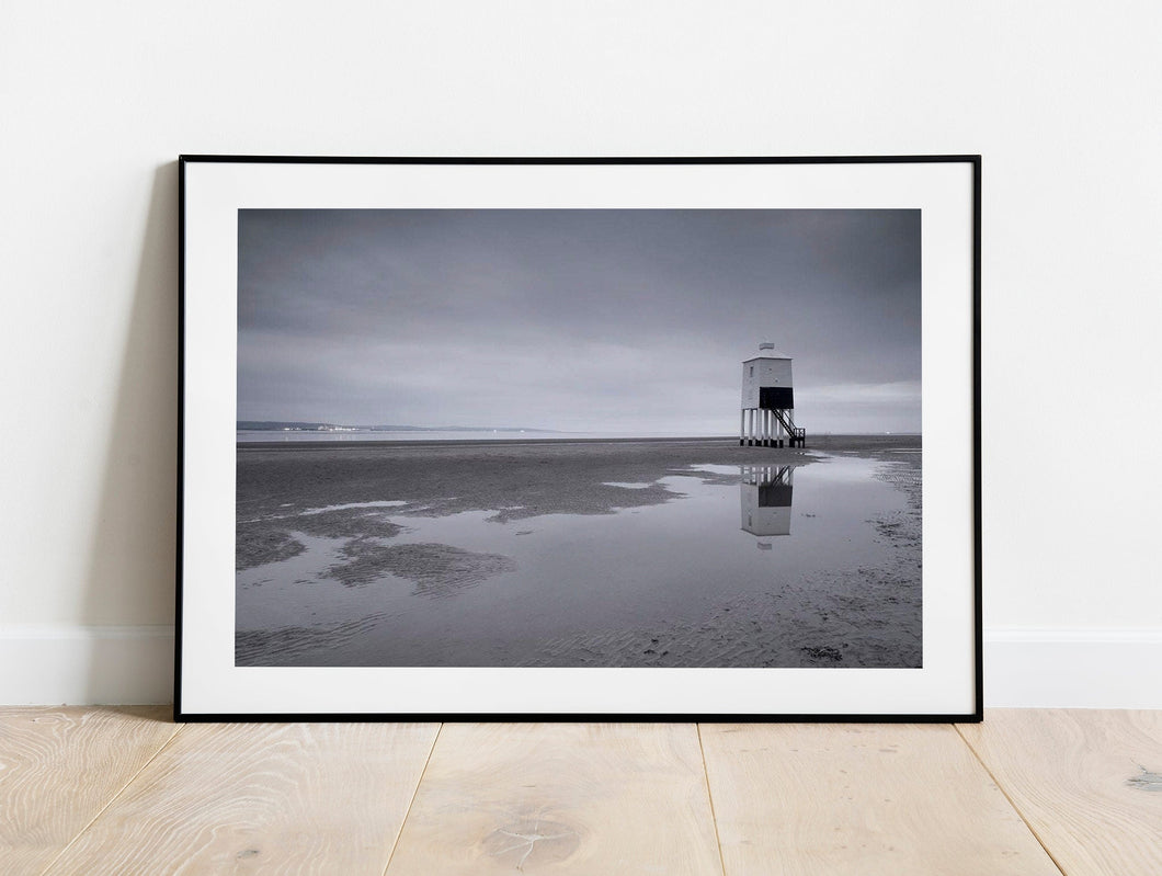 Burnham on Sea Print | Somerset Lighthouse Wall Art, Seascape Photography - Home Decor