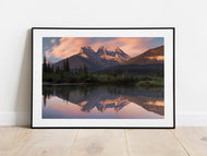 Three Sisters Canmore Canadian Rockies Mountain Wall Art | Alberta Photography Print