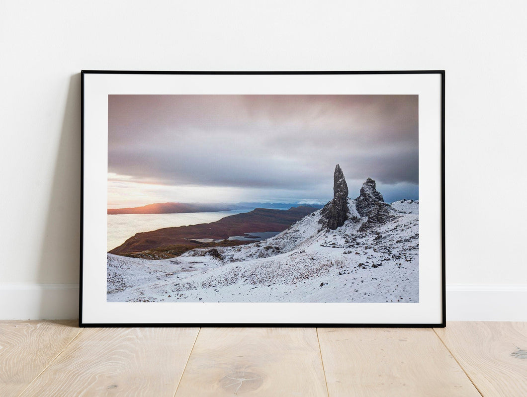 The old man of Storr wall art | Isle of Skye Prints, Snow Mountain Photography