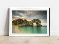 Durdle Door, Dorset | Stormy Sunrise Jurassic Coast Photography Print