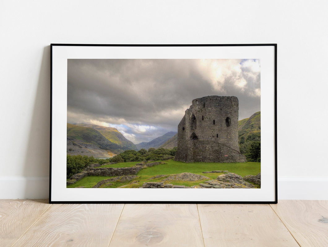Snowdonia Print of Dolbadarn Castle, Welsh art for Sale and Home Decor Gifts