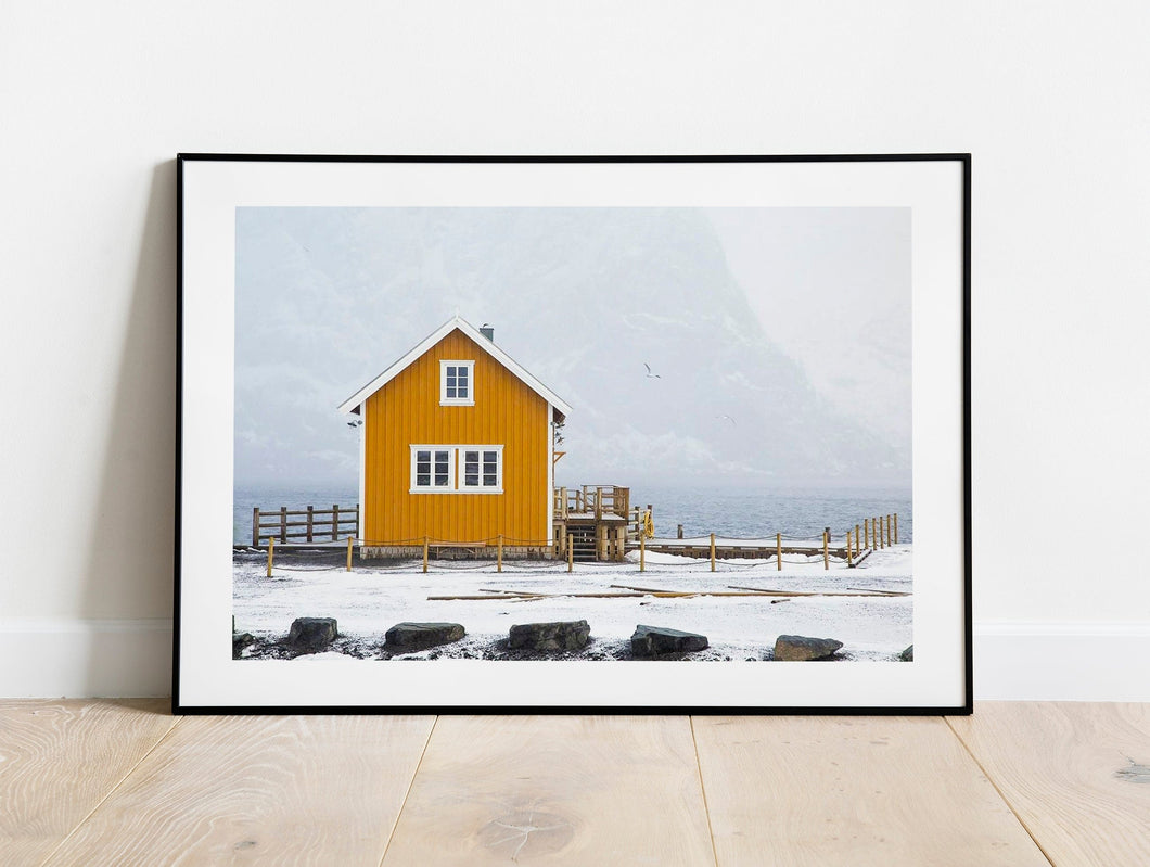 Nordic Prints | Sakrisoy Wall Art, Lofoten Island Mountain Photography - Home Decor Gifts