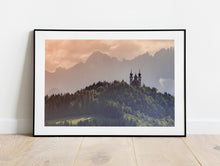 Load image into Gallery viewer, Frauenberg an der Enns Church, Austria | Alpine Mountain Church Photography Print

