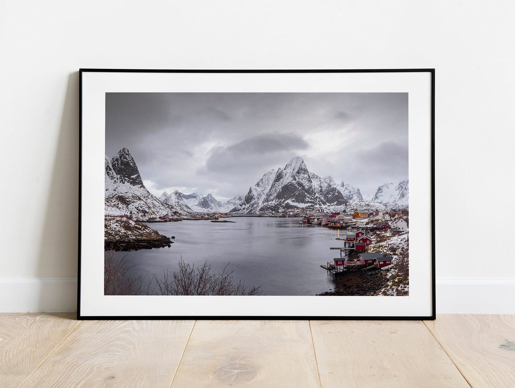 Mountain Photography of Reine | Norway Lofoten Islands wall art - Home Decor Gifts