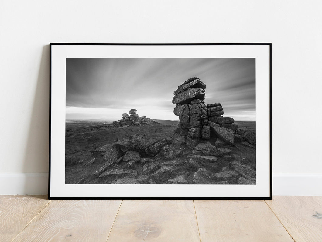 Fine art Print of Great Staple Tor | Dartmoor Pictures for Sale - Home Decor Gifts