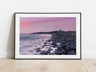 Dunstanburgh Castle Northumberland Coast Sunrise Seascape Photography Print