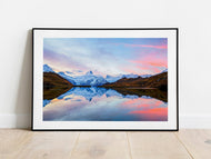 Lake Bachalpsee, Grindelwald, Switzerland | Alpine Sunrise Reflection Photography Print