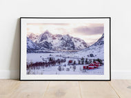 Lofoten Islands, Norway | Winter Mountain Road Pass Photography Print