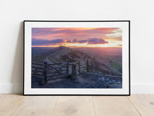 Load image into Gallery viewer, Hope Valley Sunrise | Mam Tor Peak District Landscape Photography, English Wall Art - Home Decor Gifts
