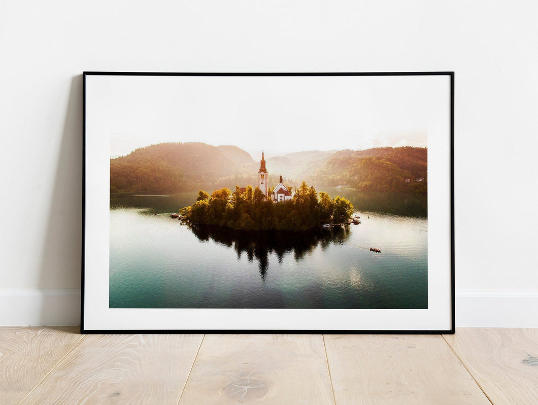 Slovenia Lake Prints | Lake Bled Mountain Photography for Sale, Home Decor Gifts