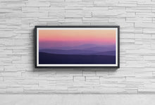 Load image into Gallery viewer, Panoramic Print of a Dartmoor Sunset | Dartmoor Prints, Devon Mountain Photography Haytor Princetown North Hessary Tor
