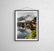 Hallstatt, Austria | Alpine Lake Cloud Inversion Photography Print