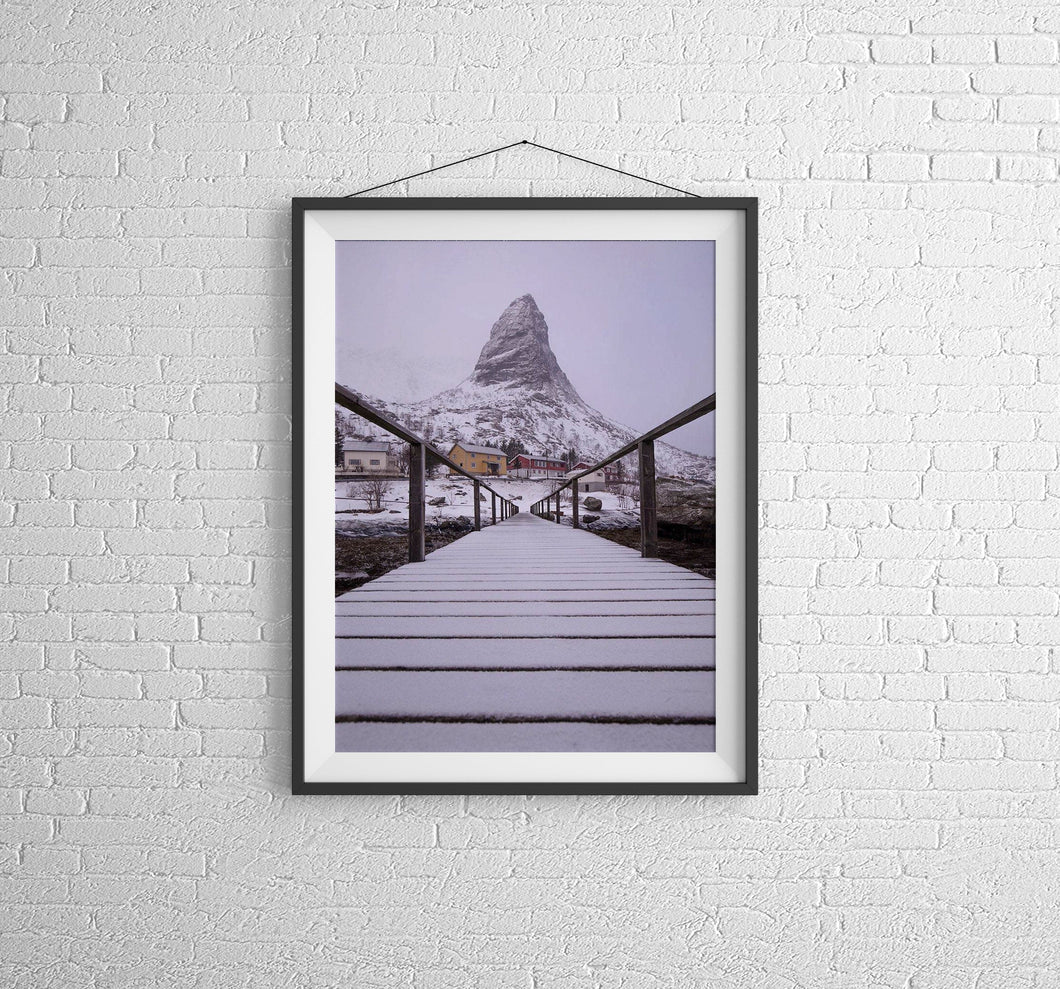 Nordic art | The Horn Mountain Prints, Lofoten Islands wall art - Home Decor Gifts