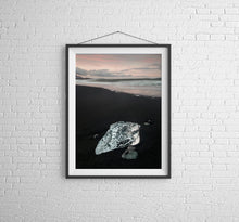 Load image into Gallery viewer, Icelandic Fine Art Print | Black Diamond Beach Seascape Photography Home Decor
