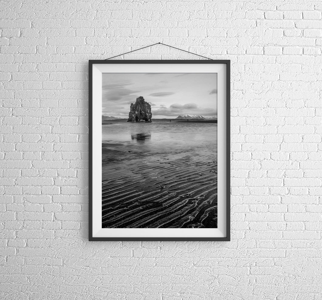 Scandinavian prints | Hvitserkur Icelandic wall art for Sale, Landscape Photography