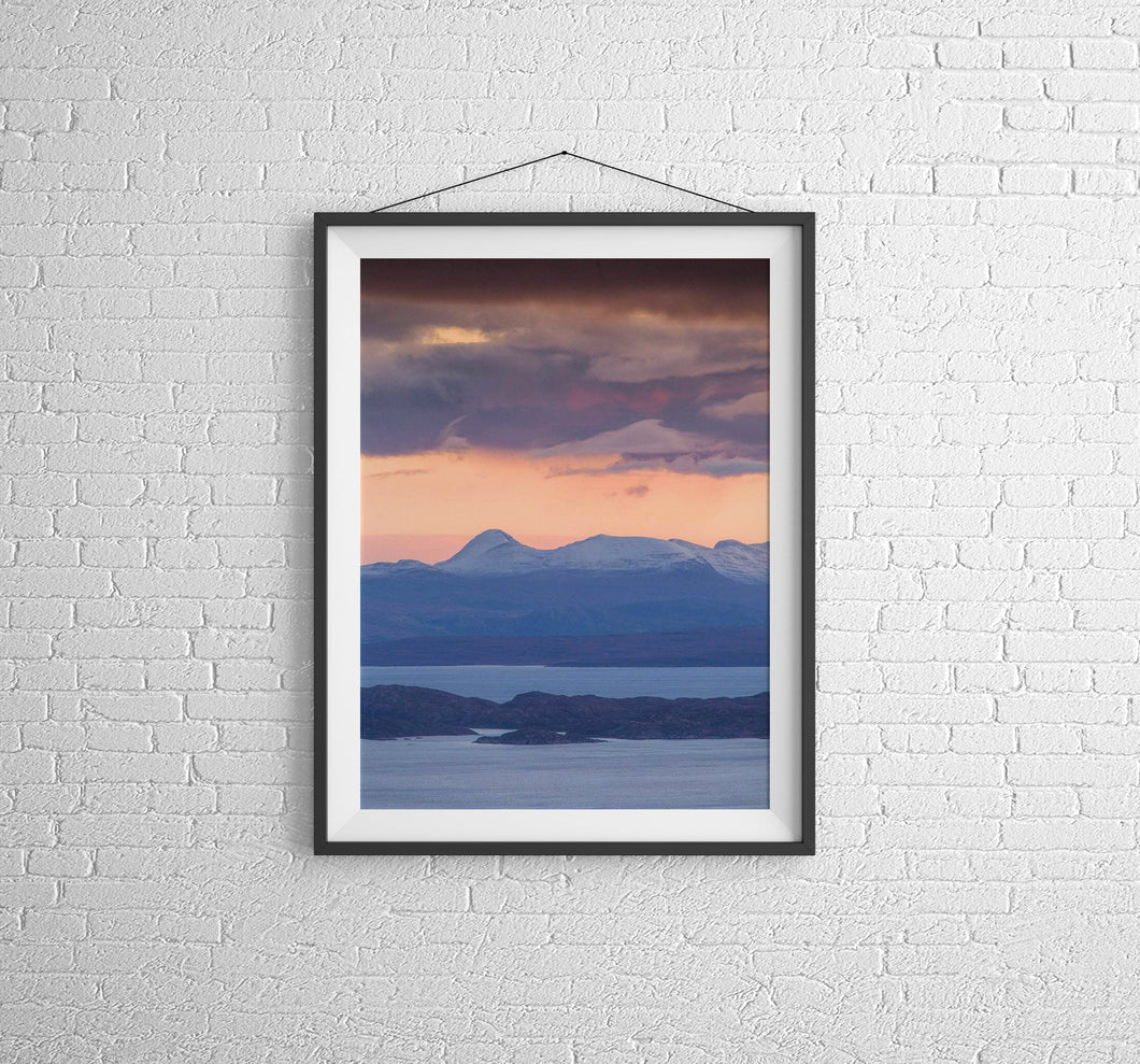 Isle of Skye Print of Raasay Sound | Scotland Landscape art and Mountain Photography Home Decor Gifts