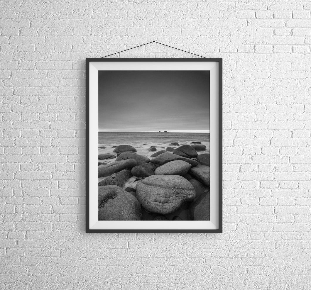 Cornwall Seascape Photography | Porth Nanven bay wall art - Home Decor Gifts