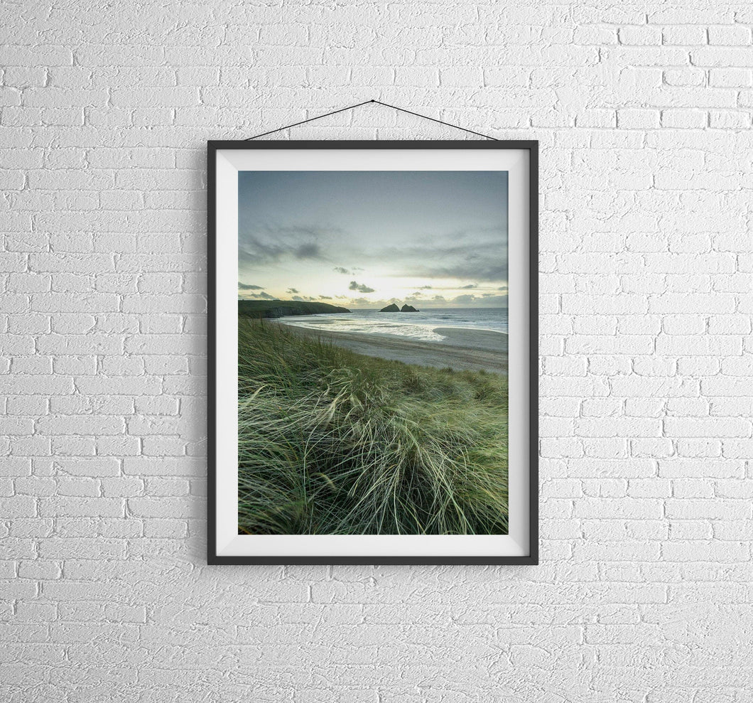 Cornwall Prints | Holywell bay wall art, Cornish Landscape Prints for Sale - Home Decor