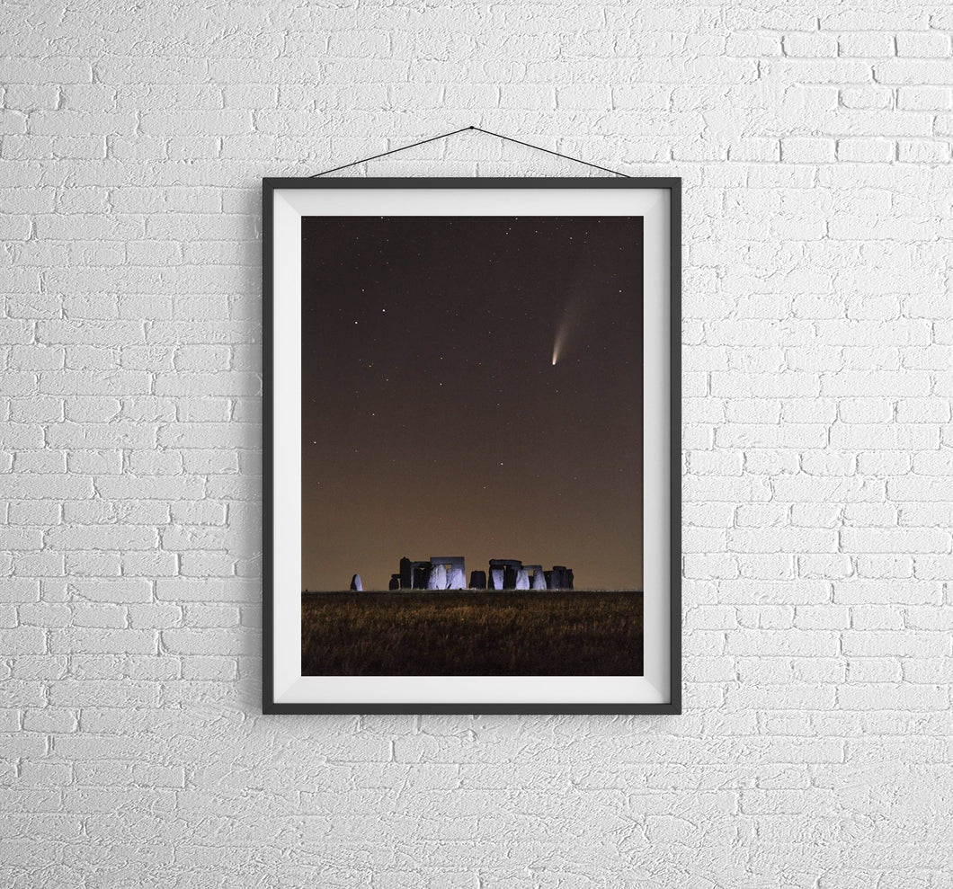 Neowise Comet Print | Stonehenge Pictures for Sale and Space Photos - Home Decor Gifts